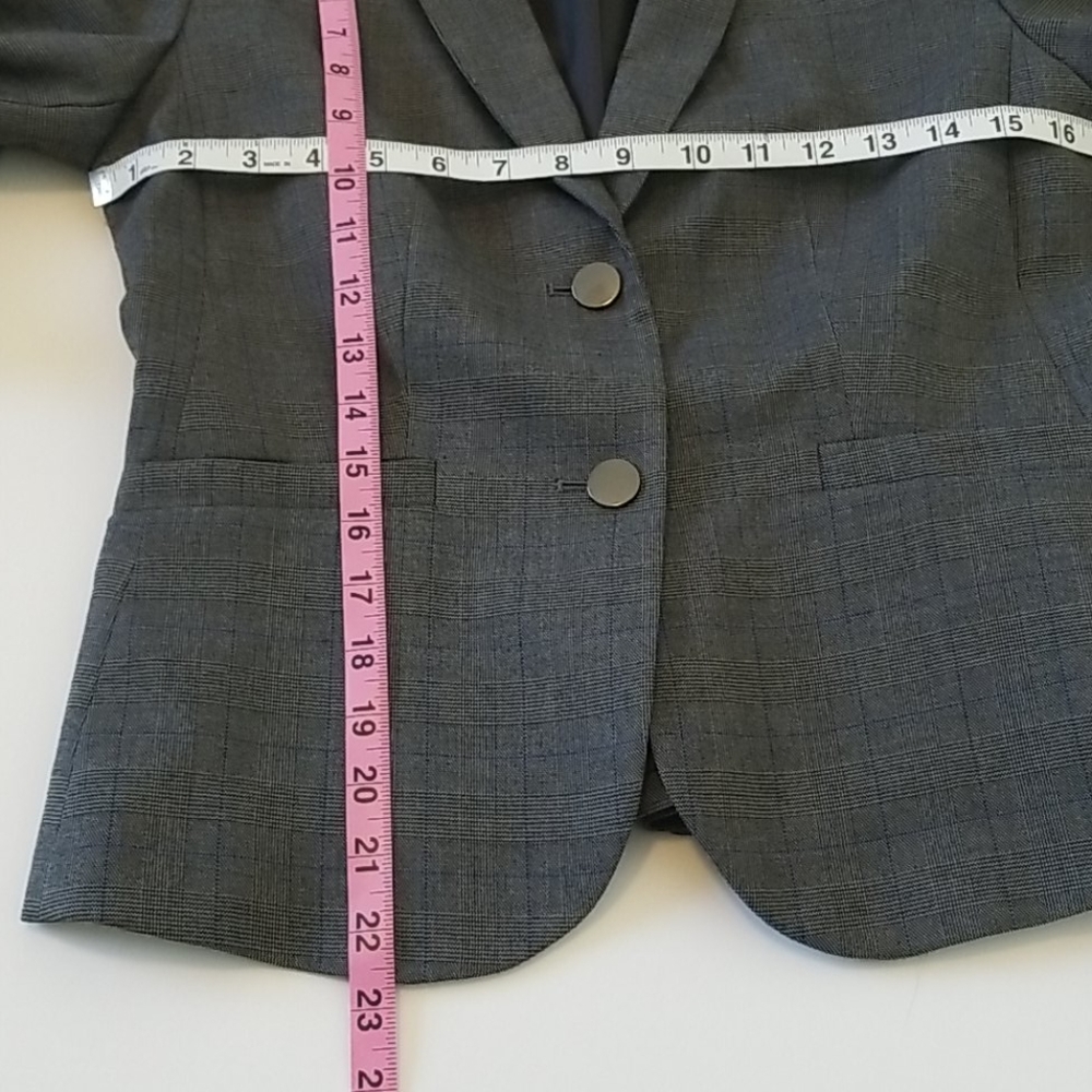 Calvin Klein Glen Plaid 2 Button Jacket NWT SZ 2 - Picture 13 of 16